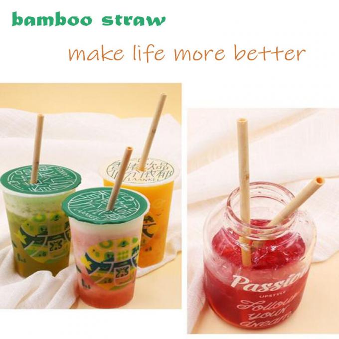 Paja para beber de bambú ecológica Paja reutilizable de bambú 2