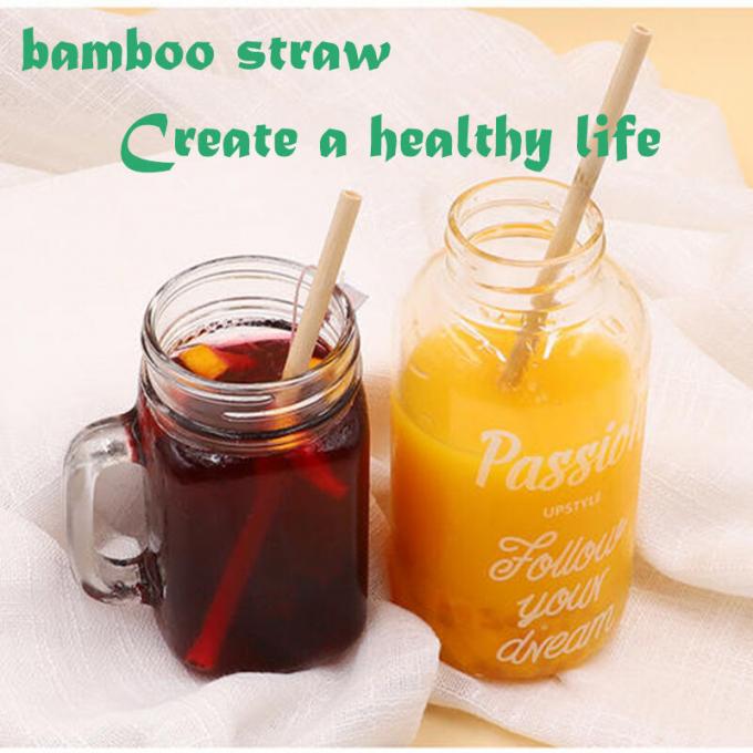 Paja para beber de bambú ecológica Paja reutilizable de bambú 3