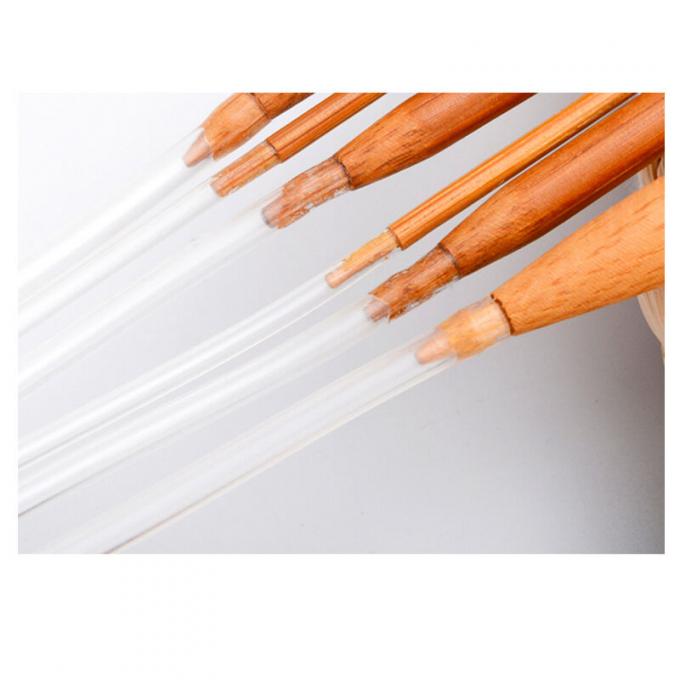 Ganchos de bambú de gancho de gancho ergonómico 8 piezas en línea 0