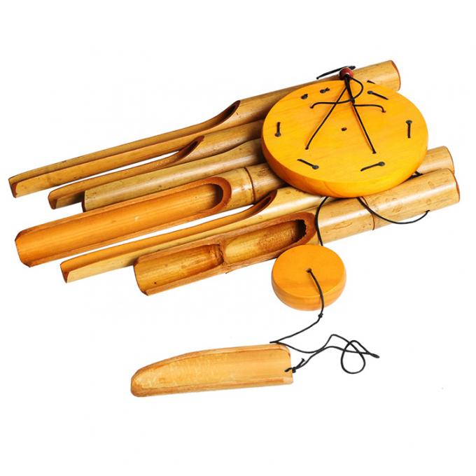 Campanales de viento de bambú con tonos increíblemente profundos para jardín de jardín 4