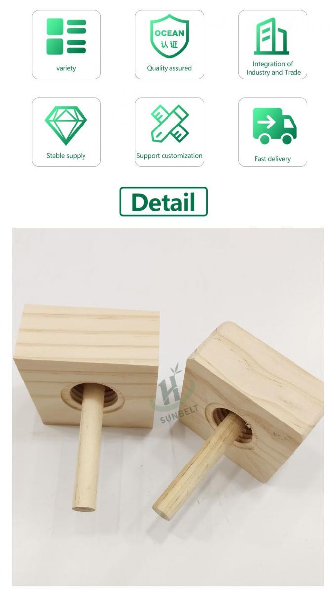 Botella de difusor de aceite esencial de caña vacía de cilindro/cuadrado con palo de bola de madera 2