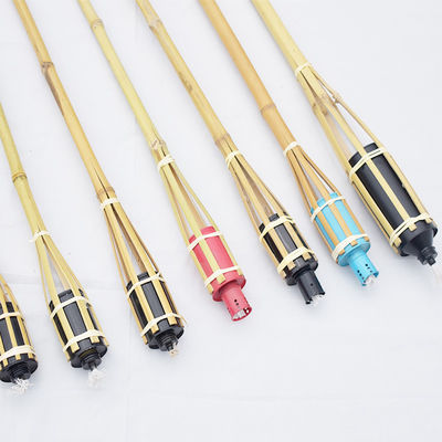 Venta al por mayor de antorchas de bambú de 120 cm y antorchas de soporte de bambú para jardinería