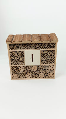 Insecto de madera Casa de abejas Caja colgante Hábitat de insectos para abejas Mariposa Mariposas beneficiosas