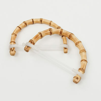 Manija de bolso de bambú agarre de bambú natural para manos y embragues