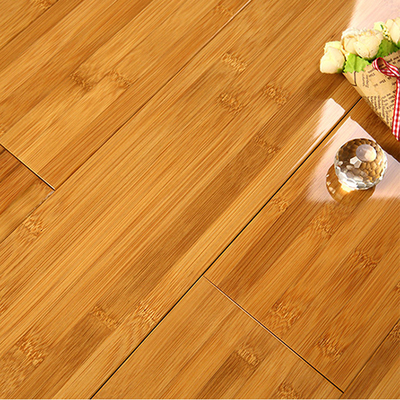 El suelo laminado de bambú vertical carbonizó el suelo sólido del color interior