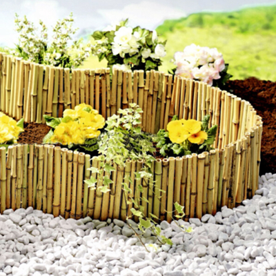cerca de bambú decorativa de la frontera de Little Garden Decorative de la cerca de los 20x100cm