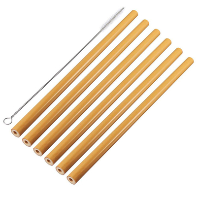 Pajas de beber naturales de bambú biodegradables para la consumición fría del café