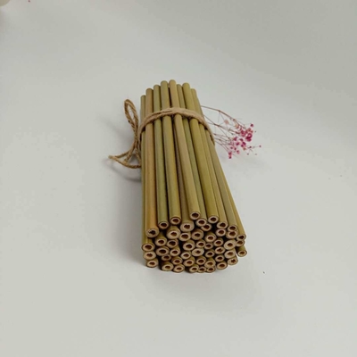 paja de bambú disponible del 19cm natural para la bebida Drinkings frío de los niños