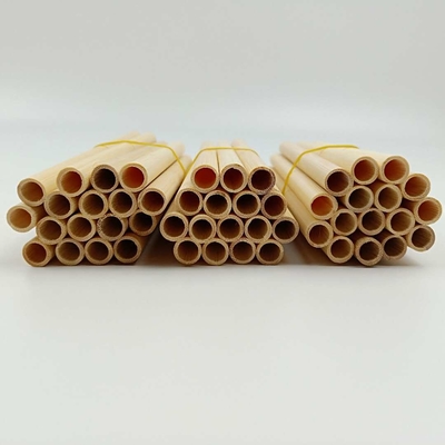 paja de bambú disponible natural de los 22.5cm para el té del cóctel de la bebida del café