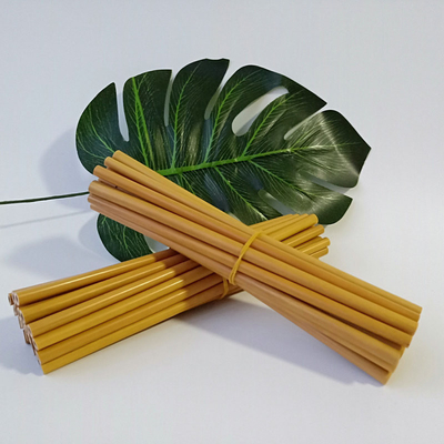 Fibra natural orgánica de bambú biodegradable Straw Reusable Bamboo Drinking Straw de la materia prima con el limpiador