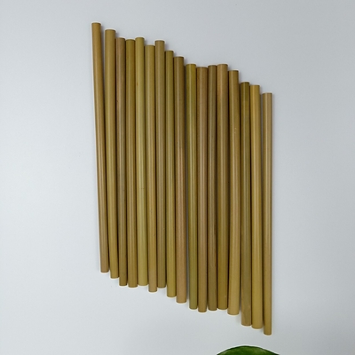 paja de bambú disponible del 19cm natural para la bebida Drinkings frío de los niños