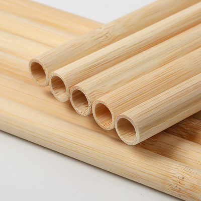 Fibra natural orgánica de bambú biodegradable Straw Reusable Bamboo Drinking Straw de la materia prima con el limpiador