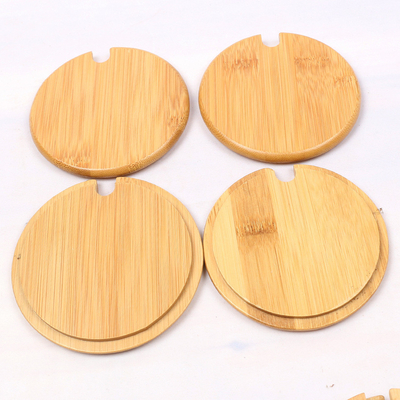 Tarro del almacenamiento de la comida con la tapa de bambú para el caramelo, galleta, arroz, azúcar, harina, pastas, nueces