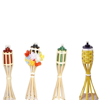 partido de bambú de Tiki Torches For Garden Lighting Luau de la antorcha de bambú natural del 180cm