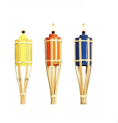 Jardín de bambú natural al aire libre Toy Colorful For Children de Tiki Torch Yard Deck Decoration