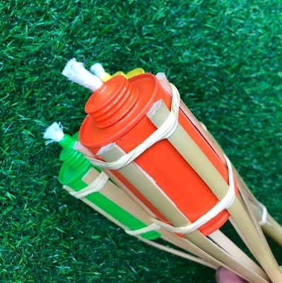 Antorcha de bambú natural al aire libre Tiki Torch de bambú de la decoración de la cubierta de la yarda