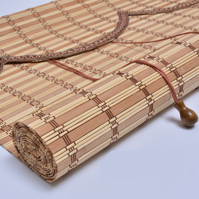 persianas de rodillo de bambú de la naturaleza del 1.8m Roman Style Curtains de bambú colorido