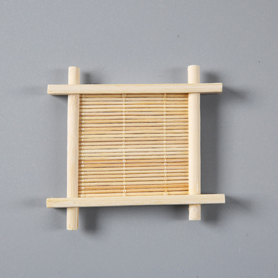 Platillo de madera de bambú natural ligero Mat For Succulent Plant Pots cómodo de la planta
