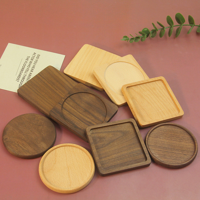 Estera de madera de bambú original respetuosa del medio ambiente de Tray Square /Round del café del Eco-sistema de los prácticos de costa de bambú de encargo