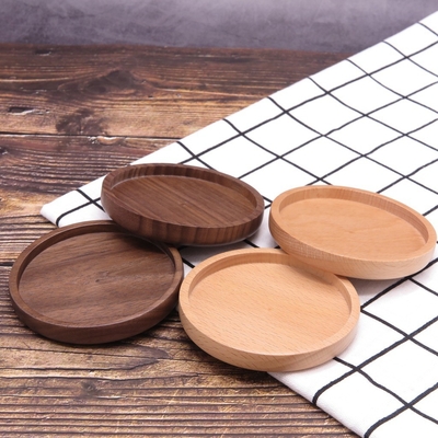 Prácticos de costa de bambú del espacio en blanco de madera natural para la estera de tabla anti del rasguño de la taza de la taza