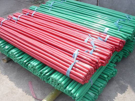 verde postes de bambú de la longitud de los 40cm los 60cm los 90cm el 120cm que pintan verde
