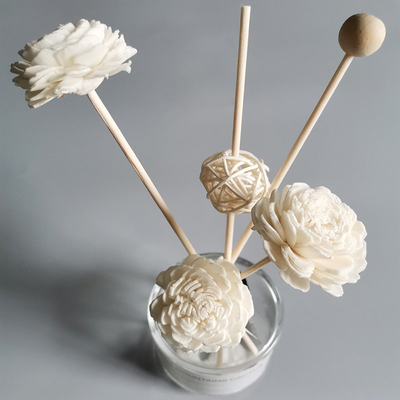 Reed Diffuse Dried Sola Flower preservado fragancia casera Reed Diffuser con la mecha del algodón