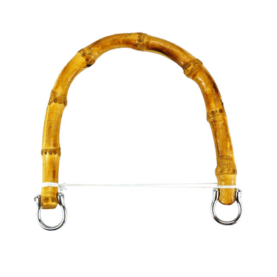 Manija de bambú natural del bolso para el semicírculo de los accesorios del bolso de las mujeres o la manija redonda del bolso