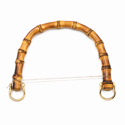 Manija de bambú natural del bolso para el semicírculo de los accesorios del bolso de las mujeres o la manija redonda del bolso