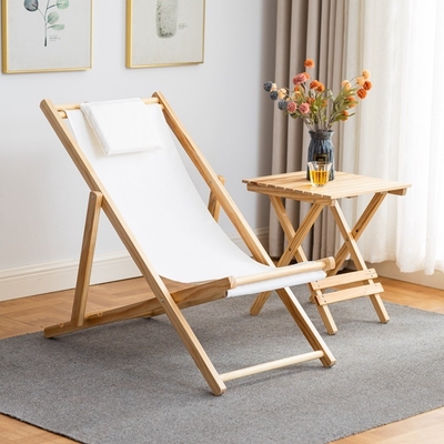 Silla plegable de jardín de madera ajustable al aire libre de la silla de la silla de bambú de la comida campestre del ocio que acampa