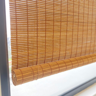 el rollo de bambú los 2m impermeable del listón del 1.5m para arriba ciega Sun Roman Bamboo Blinds tejido prueba