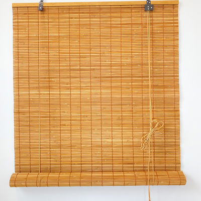 el bambú de la naturaleza del 1.8m rueda para arriba la sombra para Windows Roman Curtains Light Filtering colorido