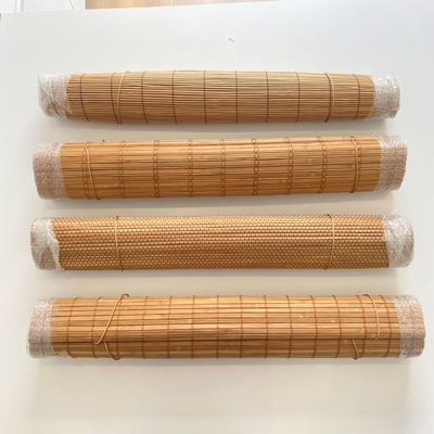 Protección solar ciega de bambú modificada para requisitos particulares el 180*180cm de rodillo de las sombras de madera para el hogar