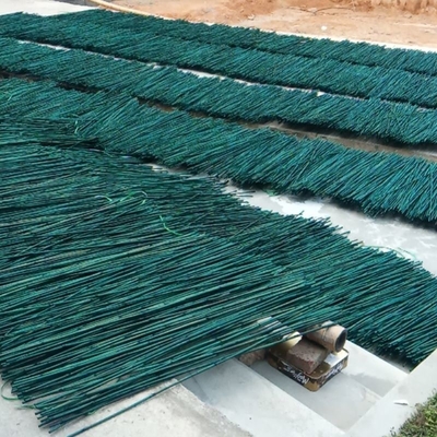los 20cm pintaron la decoración verde de Roces de las participaciones de bambú crudas de postes