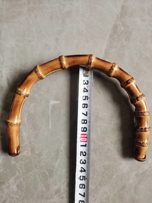 Manija de bambú natural del bolso de los accesorios del equipaje para el semicírculo de las mujeres