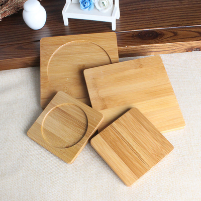Práctico de costa natural del whisky de Tray Bamboo Wood Mat Dressed del café para la bebida
