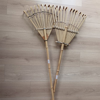 El césped de bambú ligero del jardín del rastrillo de Gress aprisa monta el rastrillo los 32cm de la hoja
