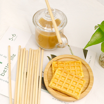 Fibra natural orgánica de bambú biodegradable Straw Reusable Bamboo Drinking Straw de la materia prima con el limpiador