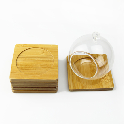 Estera de madera de bambú original respetuosa del medio ambiente de Tray Square /Round del café del Eco-sistema de los prácticos de costa de bambú de encargo