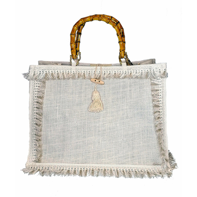 Manija de bambú natural del bolso para el semicírculo de los accesorios del bolso de las mujeres o la manija redonda del bolso