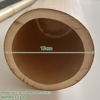 Poste de bambú crudo el 100% natural para los bastones de la construcción que cultivan un huerto y de la decoración/las participaciones de bambú de calidad superior