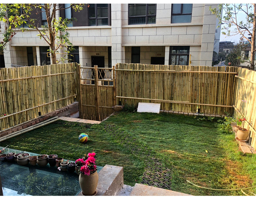 Casa verde de la cerca de Screen Fencing For del jardín de bambú decorativo ahumado del cuarto de niños