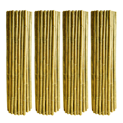 Color natural de Bamboo Roller Paneling de la cerca durable del jardín del cuarto de niños del jardín