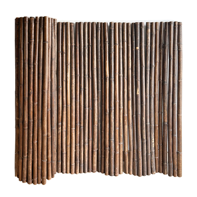 Cerca de bambú decorativa natural negra los 4Ft los 6Ft los 8Ft para el jardín de la aislamiento del jardín