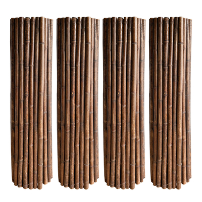 Cercado de bambú el 1.5x1.5m decorativo hecho a mano natural del balanceo del patio trasero de la cerca
