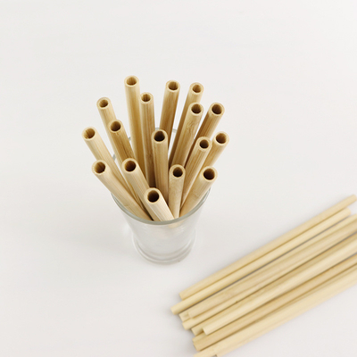 paja de beber de la paja de los 22.5cm de la bebida de la burbuja del té de bambú disponible biodegradable orgánico de Boba