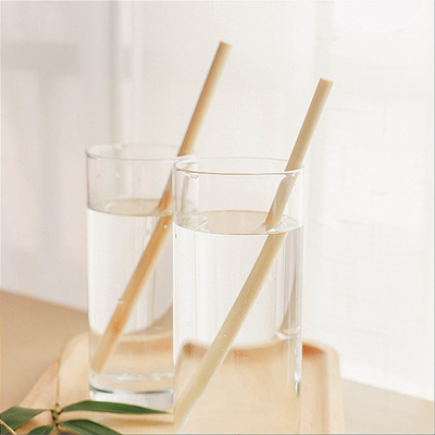 Pajas de beber de bambú los 20x0.8cm reutilizables amistosas reutilizables de Eco con el cepillo