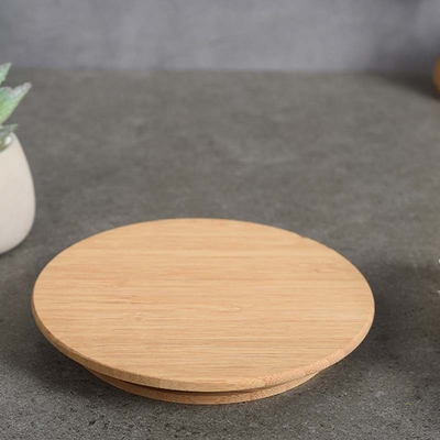 Tapas de enlatado reutilizables de bambú de madera para el café de las hierbas del té del almacenamiento del cereal de la comida