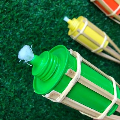 Césped de bambú natural del jardín de Tiki Torches For Patio Yard de la rota de la antorcha de la prenda impermeable