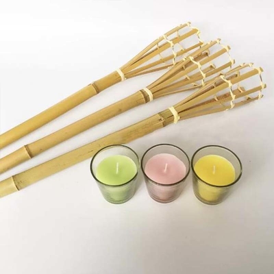 el 115cm partido decorativo al aire libre de Tiki Torches For Tropical Decor y de Luau