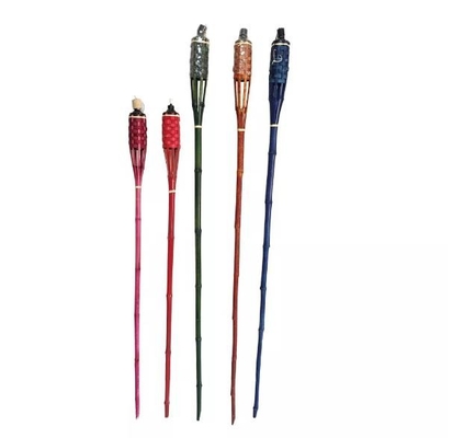 antorchas de bambú del 120cm con el bote ancho del aceite de la boca del metal de la prenda impermeable